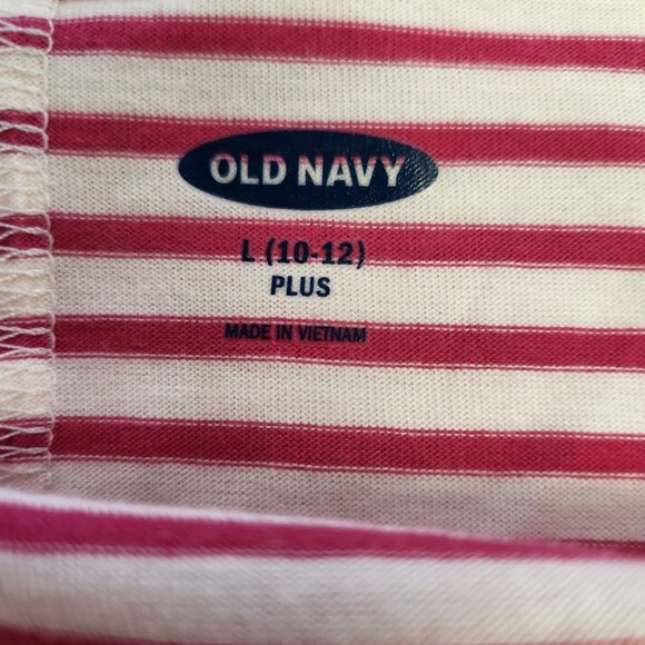 Old Navy Girl Plus10/12 Striped Blue Sleeveless Pullover Dress New 2179 - Picture 3 of 9